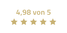 Rated 4.98 from 5 Stars at Provenexpert.